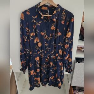 Free People Dark Floral Dress